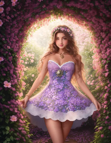 MelenaMariaRya, woman,
"The Vixen's Secret Garden of Time": Tucked away in a hidden corner of the universe, our vixen tends to a wondrous garden where time blooms as flowers. Her dress is a mosaic of intricate clockwork mechanisms and delicate vines. Each blossom represents a different moment in time, and as they unfurl, memories and emotions fill the air. With her gentle touch, she guides you through the garden, revealing the ephemeral beauty and magic of each fleeting moment.