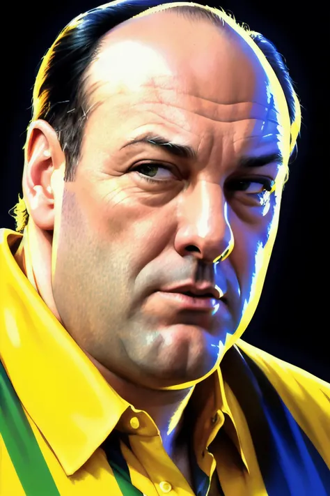 portrait photo of tonys1,(blue and yellow striped shirt), highly detailed, digital painting, artstation, concept art, sharp focus, cinematic lighting, illustration, art by artgerm and greg rutkowski, alphonse mucha, cgsociety
