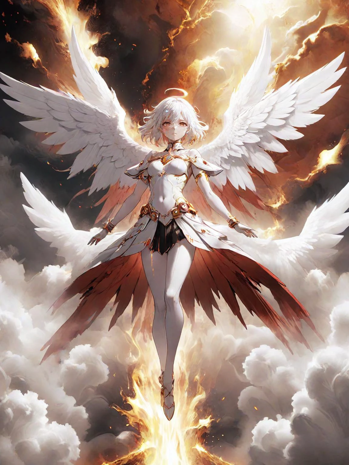 anime artwork (full body shot:1.5), 30yo (1boy:1.4) floating in the air, covered with black oil and red paint,surrounded by smoke, liquid, adult, muscular, intricate, elegant, highly detailed, centered, digital painting, artstation, concept art, smooth, sharp focus, illustration, by ( ( tom whalen ) ), wlop, mars ravelo, octane <lora:biblaccurang_lora_sdxl:0.7> biblaccurang, angelic creature, biblically accurate angel <lora:CelestialPunkAIp:0.5> celestialpunkai, s0lar, lun4r, st3llar, anime style, key visual, vibrant, studio anime, highly detailed, <lora:LCM_LoRA_Weights:0.7>, back lighting