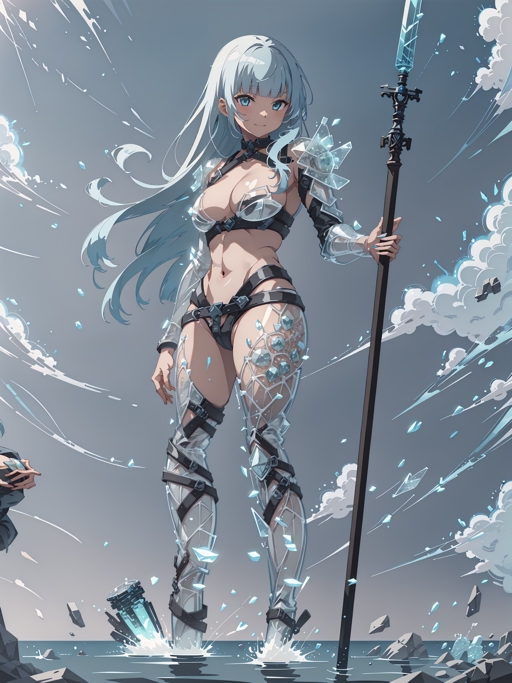 [Openpose + Lineart] Holding spear v1.0