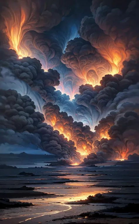 (smoke on the water, fire in the sky, deep purple, 1971), clouds