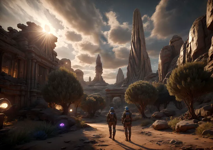 extremely detailed CG, perfect lighting, 8k wallpaper, RAW photography, masterpiece: 1.4, realistic, HDR, wallpaper,
huge png,
A futuristic space archaeologist, aged 42, equipped with advanced archaeological tools, stands amidst ancient alien ruins on a distant planet. Holographic artifacts and alien hieroglyphs create an atmosphere of extraterrestrial discovery, sci-fi-themed photography by Dr. Alex Astralium,
C4D rendering, octane rendering, Unreal Engine, 3D rendering, anime, best quality, 8k, best quality, UHD, 8K, best quality <lora:add_detail:0.8>
<lora:PAseerCloudV1:0.4> clouds <lora:ps5-biomes-xl:0.8>