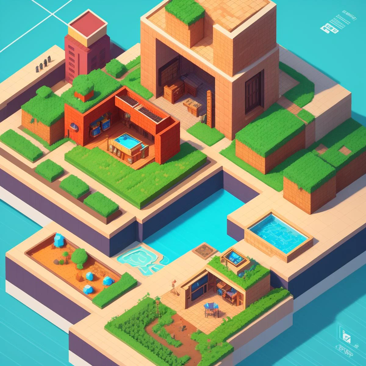 <lora:miniaturemaps_last:0.8> isometric style, vibrant, crisp, ntricate, detailed, <lora:landscapes-6-2023-04-27-120356-6faaedf2:0.2>, booscapes