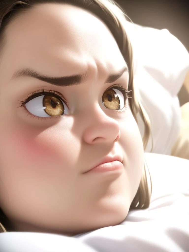 disney princess getting ready for bed highly detailed, skin pores, eye reflections, photorealistic, 35mm,, anime, annoyed