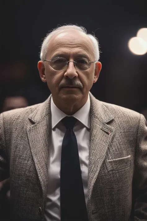 benkemal, ((masterpiece)), award winning photo, ((half body)), fit body, detailed face, detailed eyes, dramatic lighting, an impressive face,(skindentation:1.3) intricately detailed background, stylish clothes, beige color classic wool topcoat white shirt and tie, strong and charismatic leader benkemal, with his left fist raised, celebrates his presidential election, his glorious victory, and the vast crowd behind him support him with applause and phone lights, (sharp focus:1.2), extremely detailed, intricate, moody and melancholic atmosphere, by lee jeffries nikon d850 film stock photograph 4 kodak portra 400 camera f1.6 lens rich colors hyper realistic lifelike texture, best quality dramatic lighting trending on artstation cinestill 800, Style-Cloister, deep shadow, photo, Highly detailed, wide angle lens, depth of field, bokeh, 4K, HDR,absurdres, hyperrealistic, photorealistic,