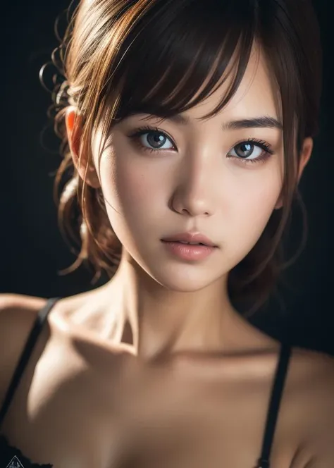 Best quality, masterpiece, ultra high res, (photorealistic:1.4), raw photo,waifu,instagram, kawaii, 1girl, in the dark, deep shadow, low key, cold light