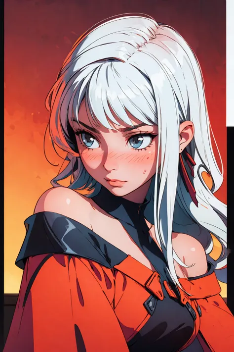 1 lady , solo, realistic face, sunset, beautiful, off shoulder dress, long straight hair
(shy, looking away, blush), bangs, head tilt,
high contrast, sharp, best shadow, flat color,
masterpiece, best quality
<lora:add_detail:0.5>