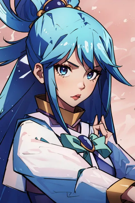 best quality, intricate details, 
 <lora:Aqua:0.8> aqua (konosuba), 1girl,