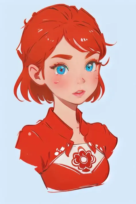 papercutcd, 1girl, cute face, white background, <lyco:papercutcd-000006:1>