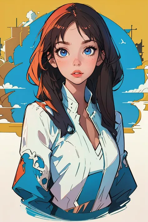 (best quality, masterpiece), 1girl, illustration,