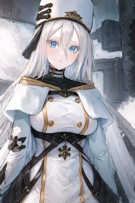 cinematiclighting, 1girl, ((masterpiece)),hdr, best quality, ultra-detailed, extremely detailed, high res, perfect face, highre, beatiful background, (depth of field), ray tracing, standing, sovetsky soyuz \(azur lane\), hat ,<lora:Sovetsky_Soyuz:0.9>