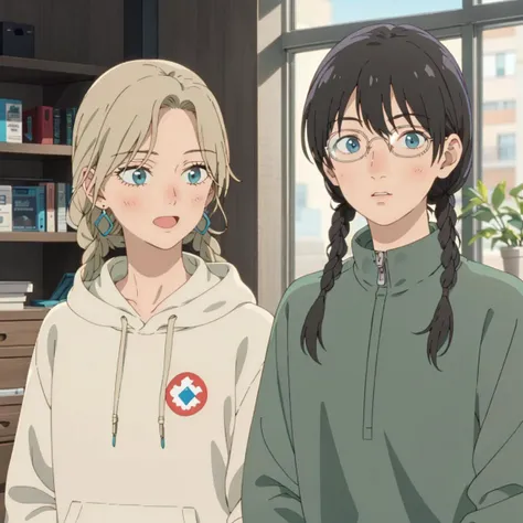 masterpiece,high quality,solo,
ADDBASE,2girls,
<lora:0007Syuduki:1>,
yuduki,1girl,twin braids,
cream hoodie,
ADDCOL,2girls,
<lora:0007Smakoto:1>,
makoto,1girl,
green jersey,