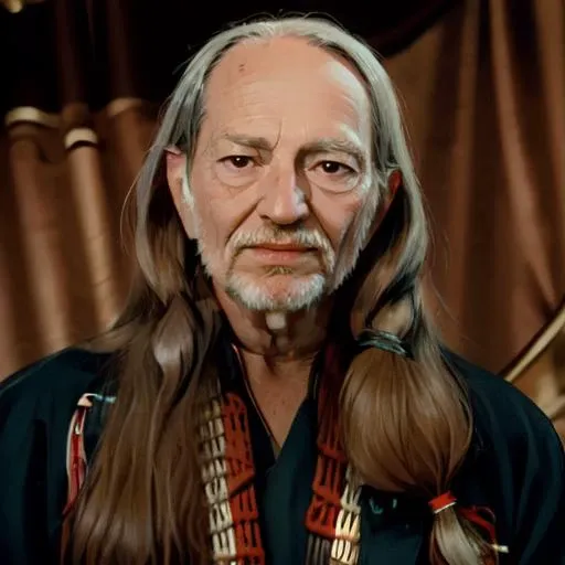 best quality, <lora:Willie:1> Willie a man with long hair as President Of The United States