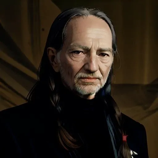 best quality, <lora:Willie:1> Willie a man with long hair, black Armani suit, simple background