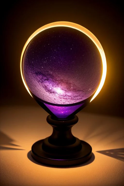 an concept art of alchemic element - Sugilite: A purple gemstone with occasional black or white inclusions, displaying a rich color. The subject stands proudly as the center of attention, bathed in the tender glow. The light plays with shadows, creating a dance of artistry on its surface, emphasizing even the tiniest nuances that make it unique. A halo of brilliance surrounds the subject, enhancing its elegance and evoking a sense of wonder and mystery., on table, rim lights, digital art, focus on subject, duch angle, clsoe shot, closeup, focus on material and structure, masterpiece, ultrasharp, intricated details