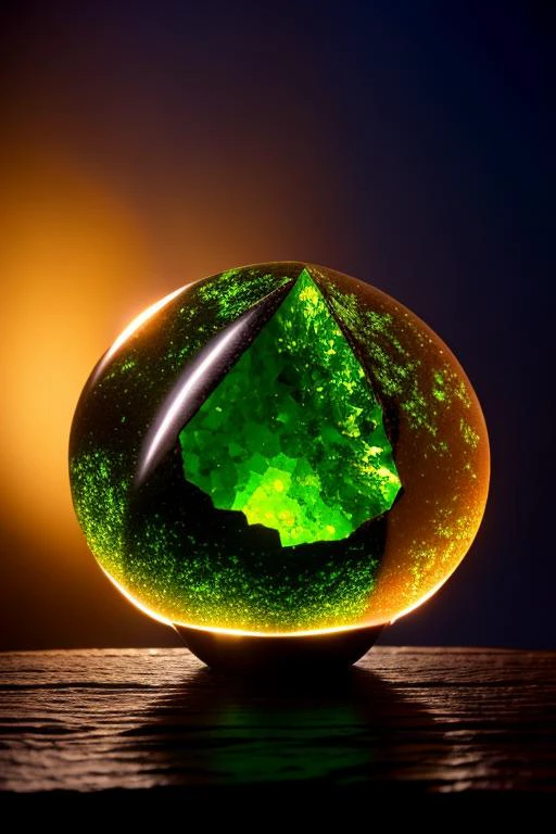 an concept art of alchemic element - Star Diopside: A black gemstone with a star-like effect, visible under a direct light source. As the magical light cascades over the scene, it accentuates the scene's enchantment, instilling a sense of awe and delight. Every detail sparkles with a touch of the extraordinary, while the background fades into an alluring blur, focusing our gaze solely on the captivating subject., on table, rim lights, digital art, focus on subject, duch angle, clsoe shot, closeup, focus on material and structure, masterpiece, ultrasharp, intricated details