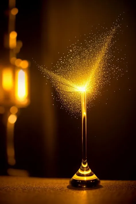 an concept art of alchemic element - Zircon: A gemstone with high brilliance and dispersion, available in various colors, including blue, yellow, and brown. As the magical light cascades over the scene, it accentuates the scene's enchantment, instilling a sense of awe and delight. Every detail sparkles with a touch of the extraordinary, while the background fades into an alluring blur, focusing our gaze solely on the captivating subject., on table, rim lights, digital art, focus on subject, duch angle, clsoe shot, closeup, focus on material and structure, masterpiece, ultrasharp, intricated details