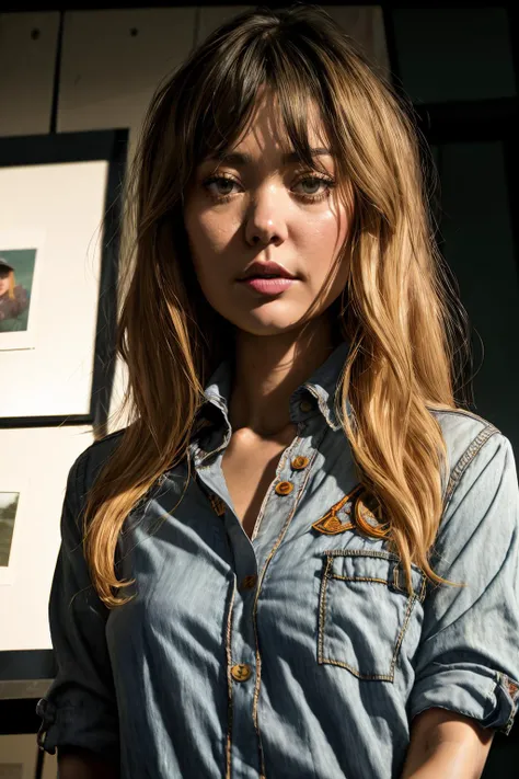 portrait photo of loganStan1,(button up shirt), (dirty blonde hair), alluring portrait, intricate, highly detailed, digital painting, artstation, concept art, naughty, sharp focus, cinematic lighting, illustration, art by artgerm and greg rutkowski, alphonse mucha, cgsociety