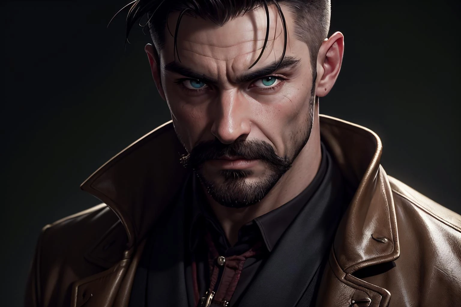 an awarded profesional photography of (1man:1.3) Nordic with Dark green eyes with male Straight Disconnected Undercut hair hairstyle and handlebar mustache in Bell Pepper Red color, he wear conductor costume and aviator sunglasses smug, implied fingering in ruins ,(epic scene:1.3),ultradetialed character with perfect face,detailed skin,(ultrasharp:1.3),(masterpiece:1.1),best quality,(photorealistic:1.2),ultrarealistic,realistic ultradetailed character,4k perfect quality, <lyco:GoodHands-beta2:1> by by Richard Misrach Shadow Lighting camera angle close-up and cowboy shot Magnificent,Imperceptible detail,Intricately designed, (perfect quality face:1.5) hyper-detailed complex, insanely detailed, detailed clothes, detailed skin, detailed body, , 1man, realistic lights, realistic shadows, profesional photo