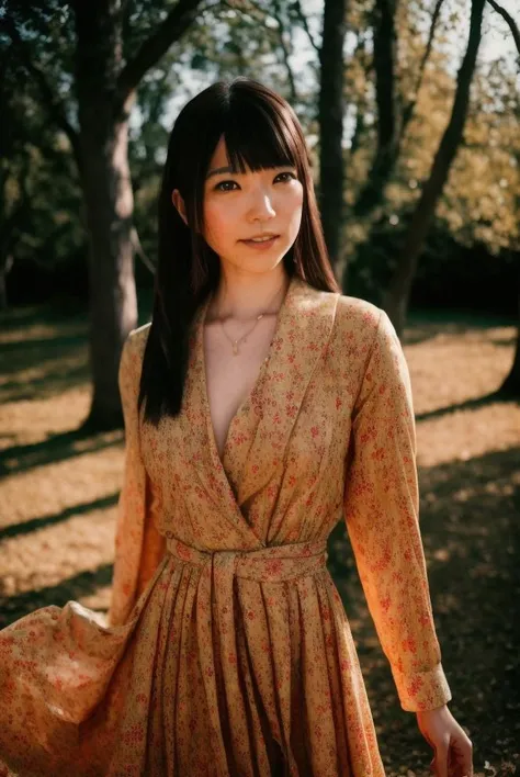 A stunning intricate full color portrait of a japanese women,wearing a formal dress, having fun, epic character composition,by ilya kuvshinov, alessio albi, nina masic,sharp focus, natural lighting, subsurface scattering, f2, 35mm, film grain, full body in the picture <lora:uehara:1>