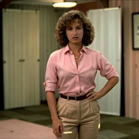 1girl, solo, alone, high quality photo of JenniferGrey, <lora:JenniferGrey86-87_v1.0:0.9>, standing and posing in a business dress in a room, full shot