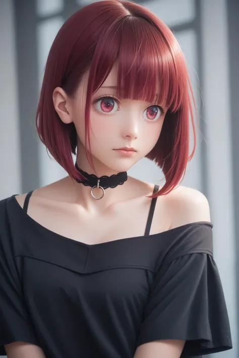 <lora:arimakana_ponyxl_v4:0.7>, arimakana, choker, collarbone, looking at viewer, single off shoulder, solo, black dress, light blush, looking away,
BREAK
score_9, score_8_up, score_7_up, score_6_up, realistic, (high quality, detailed, beautiful), shiny, detailed beautiful eyes, outstanding, countershading, detailed soft lighting