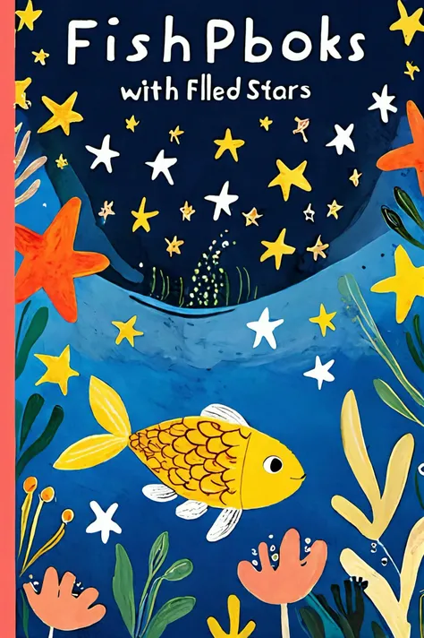Children's picture books,fish filled with stars by matisse