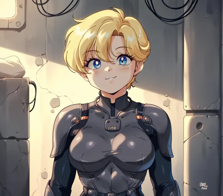 score_9, score_8_up, score_7_up, score_6_up, (source_anime:1.2), vum, chinese stealth suit, (1girl, solo:1.2), armor, bodysuit, science fiction, skin tight, standing (fully clothed, full armor:1.2), stealth, stealth suit, detailed background, inside, concrete, front view, sneaking, sneaking suit, looking at viewer, blue eyes, blonde hair, smile, portrait, bust portrait, close-up,
<lora:chinese-stealth-suit_pdxl_:0.8>
