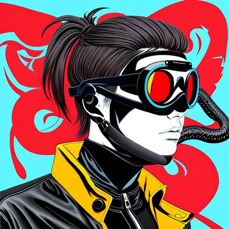 Modern art, goggles, popped collar, d g, <lora:modern_art:0.5>, <lora:add_detail:0.5> , surealism