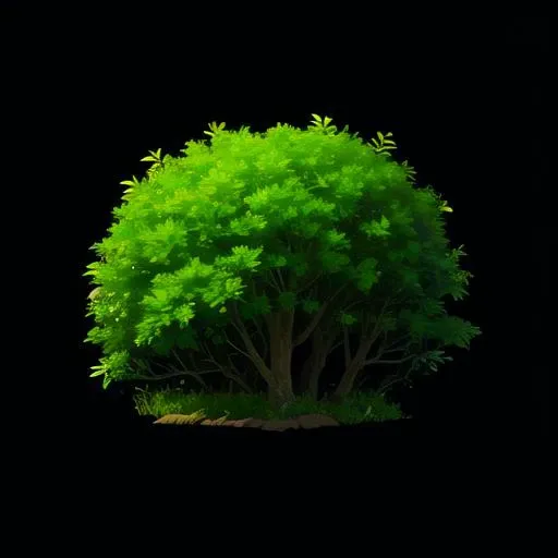 no humans, bush, green, very detailed, realistic, simple background, black background <lora:asset_sxz-concept:0.8>