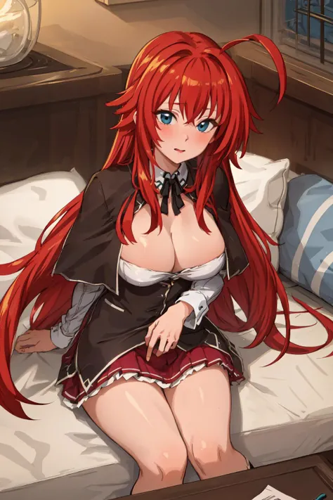 masterpiece, best quality, 1girl, solo, <lora:doumyouji_cocoa_v2:1>, rias_gremory