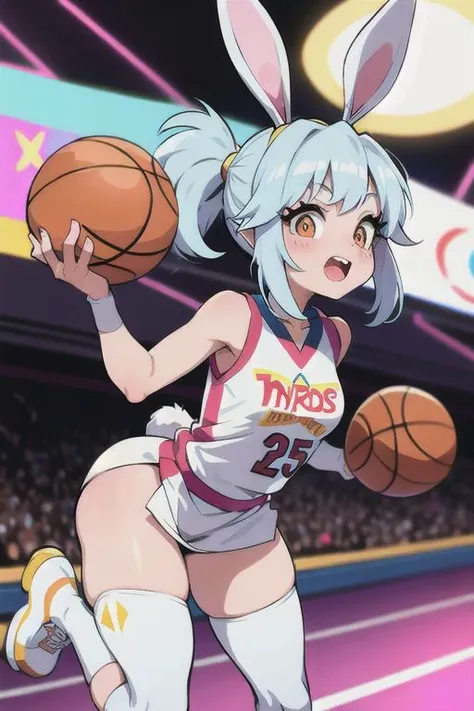Lola bunny from Looney tunes dressed like pimp; submissive; bend over; mature; adult; Lola bunny; small cheeks; lush forms; lush body; ((plays basketball)),