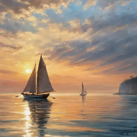 wcxl painting, sea, coast, sunrise, sailor, boat sun reflections on the water
high detail (uhd:2) canon mark4 photo realistic  picture real people lot of detail <lora:watercolorXL:0.7>
