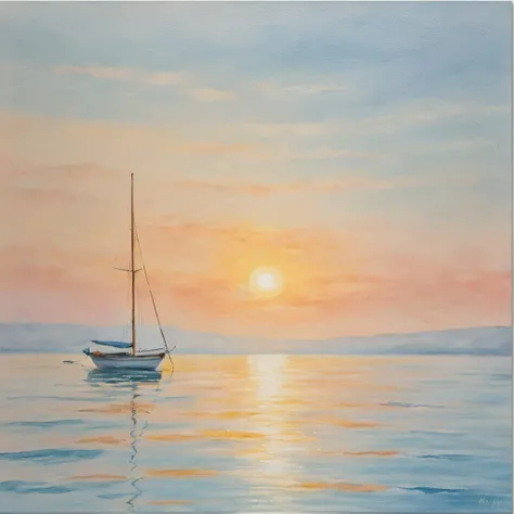wcxl painting, sea, coast, sunrise, sailor, boat sun reflections on the water
Minimalist drawing Sober simple pastel drawing with simple background <lora:watercolorXL:0.7>