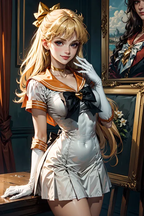 sailor_venus, smirk, (masterpiece, best quality, detailed:1.3) <lora:sailor_venus:0.83>