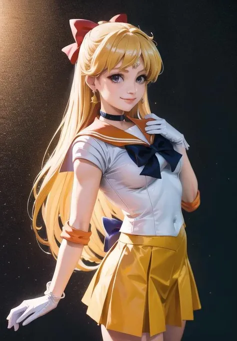 <lora:sailor_venus:0.8>, sailor_venus, smirk,, (masterpiece, best quality, detailed:1.3)