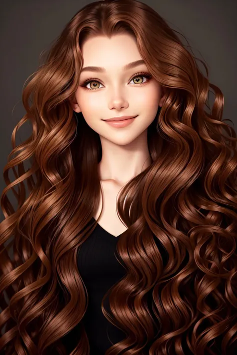 <lora:AlexandraLenarchyk_v1:.9> AlexandraLenarchyk, focus on eyes, close up on face, huge smile, dark mahogany hair styled mermaid waves hair