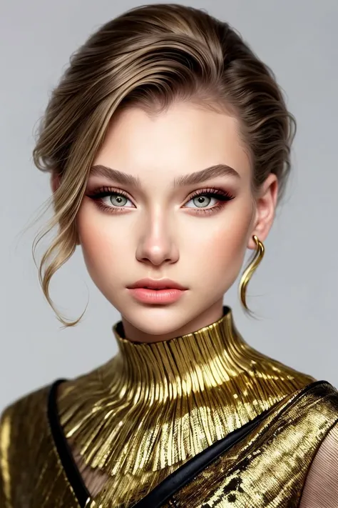 AlexandraLenarchyk <lora:AlexandraLenarchyk_v1:.9>, focus on eyes, close up on face, pouting, wearing jewelry, hair styled asymmetrical lob hair