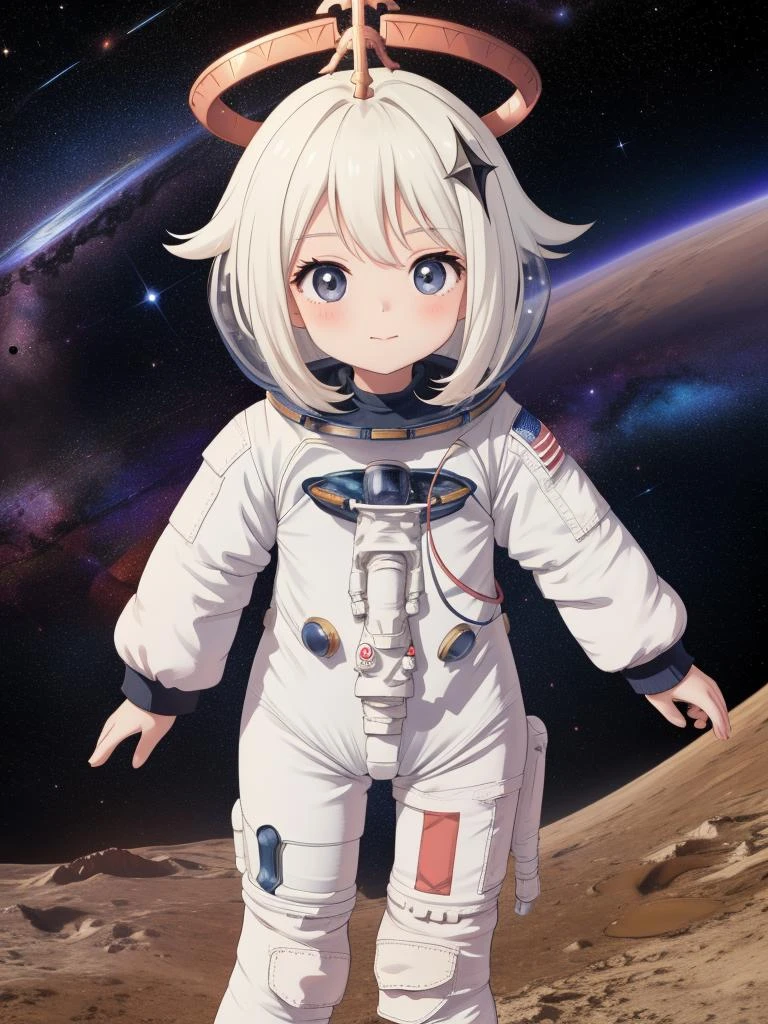 <lora:æ´¾è-000011:0.8>,paimeng girl,(space suit:1.3),, masterpiece, best quality,