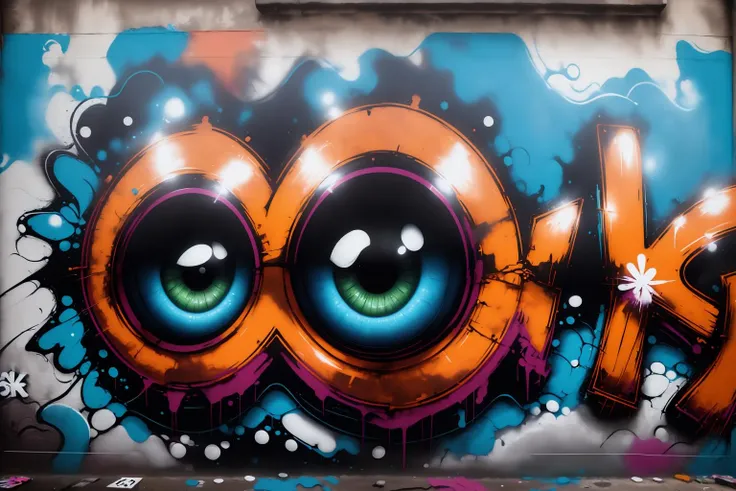 ((best quality)), absurdres, (ultra high res), street art, beautiful art, extremely detailed, 8k, masterpiece, <lora:streetart:0.85>