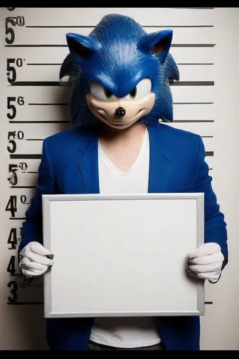 Photo Policeman  writing ticket
BREAK
Photo Sonic the Hedgehog get a speeding ticket,  sitting on a police car