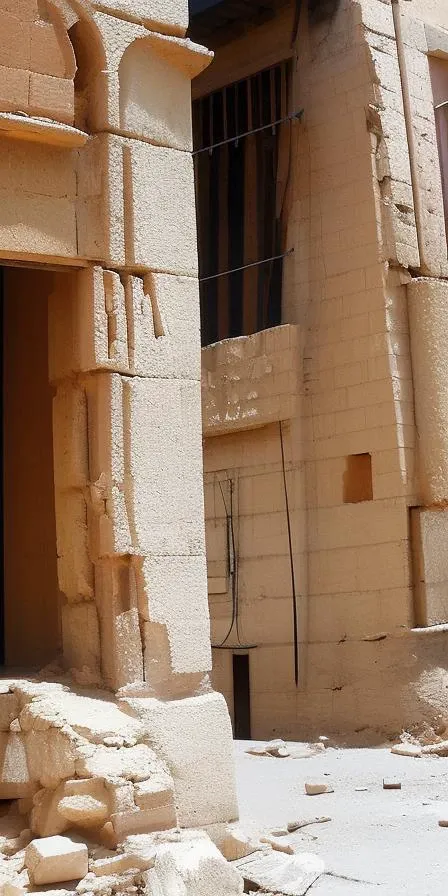ruins in the streets of jerusalem, ancient, destroyed, rubble, Raiders_Cairo