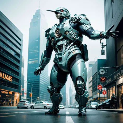 Mechanical Bird,hyper realistic,metal,professional photo, science fiction, sci-fi scenario, (night), natural light, cyberpunk, futuristic city, cyberpunk city, neon signs, highly detailed, (highly detailed background), multiple buildings in the background, detailed textures, wide angle, 8k, HDR, professional photoshoot, high quality photo, realistic photo, realistic shadows, detailed shadows, realistic proportions,film grain, raw photo,(front), <lora:MechanicalBird:0.7>