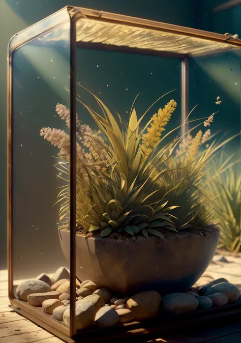 (realistic:1.2), (intricate:1.3),analog style, Dappled Light, (film grain), (warm hue, warm tone:1.2), close up, cinematic light, sidelighting, ultra high res, best shadow, RAW,
(boreal swamp) , (KnollingCaseQuiron style), glass case, display case, no humans, scenery, still life, mirror,
<lora:quiron_KnollingCase_v1_lora:0.77>