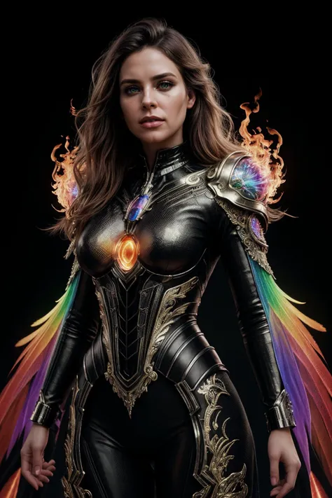 phoenix, fire, eon chromatic iridescent surreal art masterpiece + intricate details + glowing + epic + stunning + very detailed + no watermarks + intricate details, photorealistic, black background, flares, fantasy, trippy, imaginative, Hd, High resolution, 8k , Artstation, extreme high render, ornamental detail, maximalist detail, anti-aliasing, professional lighting, ultra fine detail rendering, Sharp lines, 10K, UHD, diffuse lighting, bright, vibrant, chromatic colors, epic rainbow illumination, hyperrealistic, hd, hdr, high-res, high definition, photo-realistic, <lora:add_detail:0.5>