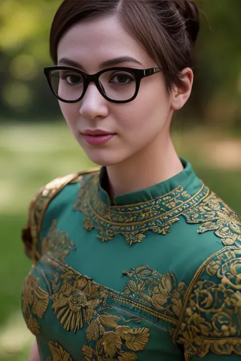 <lora:difConsistency_photo:0.1> hot wet T-shirt, BREAK endearing 22yo <lora:meiV2:0.8> mei, meilunar, dress, brown eyes, hair bun, hair stick, glasses, petite, (Gravity Boots, dynamic posing) , ((photorealistic), realistic face, medium breasts), beautifully detailed woman, realistic face, detailed mouth, extremely detailed eyes_and_face, beautiful attractive face, beautiful detailed eyes, pronounced feminine feature, matte eyeshadow, eyelashes, eyeliner, perfect body, smooth skin BREAK color HD photo, backlight, (full body, high quality photo, masterpiece), HDR, 8K resolution, analogue RAW DSLR, best quality, absurdres, vivid vibrant colors, skin pores, intricate detail, (intricately detailed face_and_eyes), realistic human hands, sophisticated detail, (realistic lighting, sharp focus), centerfold, bokeh, official art, 8k wallpaper, ultra high res, professional photography