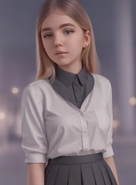 1girl, school uniform, masterpiece, (photorealistic:1.4), best quality, beautiful lighting, solo,blonde hair, black stockings, mini-skirt, white shirt, night city background , <lora:Manya: 1>