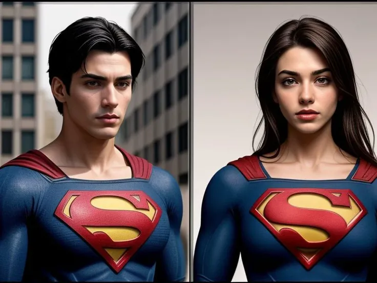 <lora:LCM_LoRA_Weights_SD15:1> (multiple_views, Before and After),
(male to female:1.5), Superman
