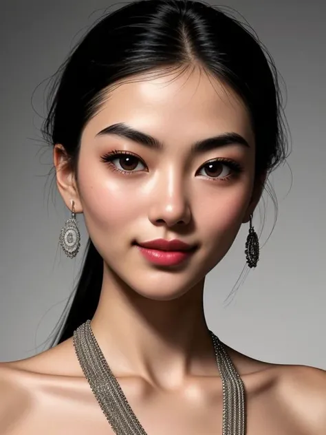 <lora:LCM_LoRA_Weights_SD15:1>
liu wen, close headshot, twinkling eyes, smile, extremely detailed skin, beautiful close-up, glamourous makeup, designer clothes and jewelry,