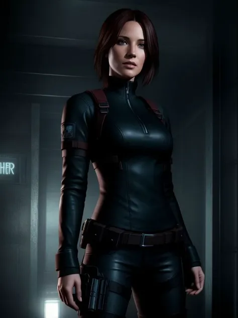 ((sfw)), (full body shot), UHD, 8k, Ultra Detailed, cinematic portrait, 
 [ Chyler Leigh | Tanya Roberts ] , resident evil game style,